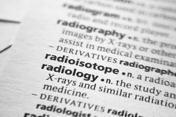 Word or phrase Radioisotope in a dictionary.