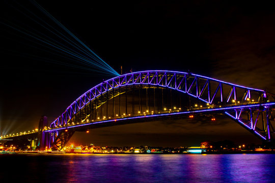 Sydney Harbour Bridge At Night