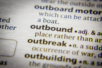 Word or phrase Outbound in a dictionary.