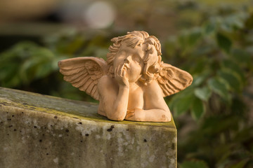 Friedhof, Statue, Glaube, Kreuz