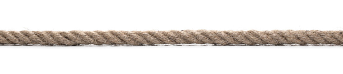 Rope isolated on white background and texture