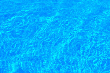 The texture of the water in the pool azure, background