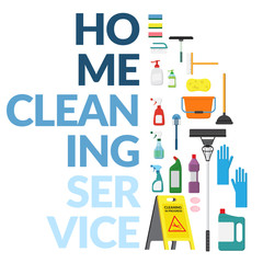 vector set of household supplies cleaning product , tools of house cleaning isolated on white background. template with copy space for text and logo for cleaning service company