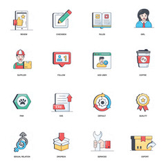Logistics Delivery Flat Icons Pack