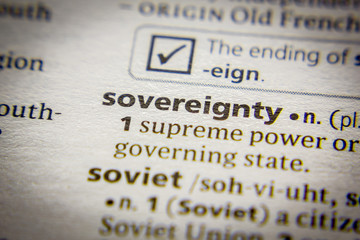 Word or phrase Sovereignty in a dictionary.