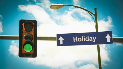 Street Sign to Holiday