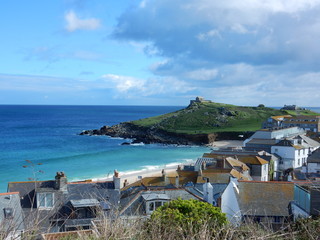 Porthmeor Beach, St Ives, Cornwall, England, UK