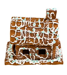 Gingerbread Christmas House on white