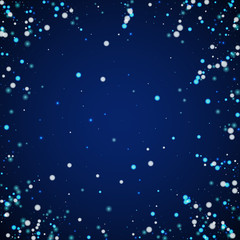 Fototapeta na wymiar Beautiful falling snow Christmas background. Subtl