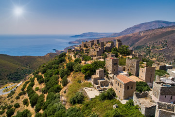 Vathia the impressive traditional village of Mani with the characteristic tower houses