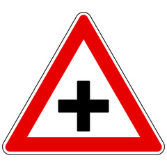 Obraz premium Plus und Achtung Schild