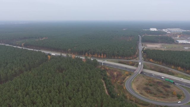 Luftaufnahme vom Standort der zuk&uuml;nftigen Tesla GigaFactory 4 in Gr&uuml;nheide, Brandenburg