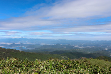 Fototapeta na wymiar 達磨山から見た伊豆の国市方面の眺望（静岡県）