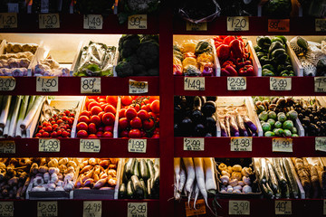 Fruit Stand Shopping in Edinburgh, Scotland