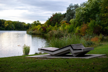 Fototapeta premium natur im park im herbst