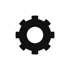Gear vector icon, simple sign for web site and mobile app.