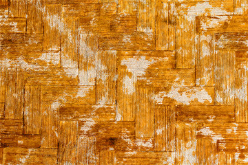 Watercolor painting Thai weave bamboo pattern natural texture background