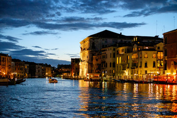 Fototapeta premium Grand Canal Venice at night