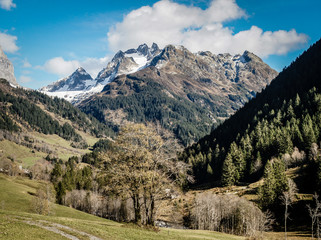 Amazing mountains in the Switzerland Alps