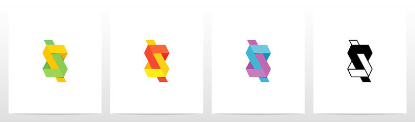 Abstract Tie Knot Logo Design - obrazy, fototapety, plakaty
