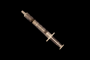 5ml Syringe on Black background