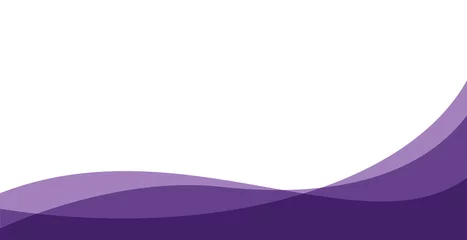 Fotobehang simple purple background . flat purple gradation . wavy background © rifalfahrudin