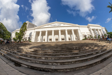 Fototapeta premium The Asiatic Society Mumbai State Central Library Town Hall Historic Asian & European books & manuscripts housed in a 19th-century Greek Revival structure