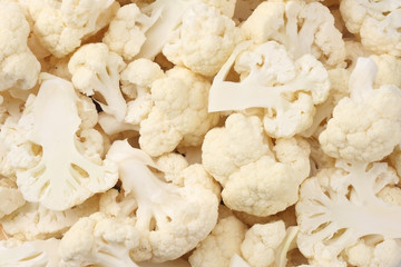 Cauliflower texture. Cauliflower background. Cauliflower close-up texture