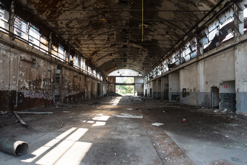 Details of an old abandoned factory