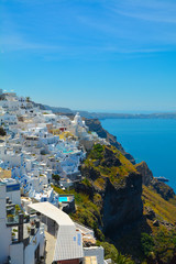 Obraz premium Santorini Nature City Photo Greece 