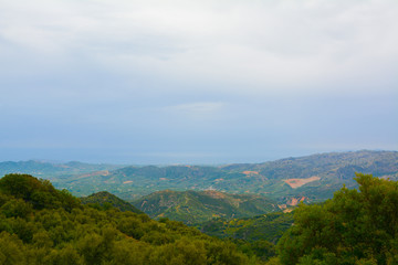 Fototapeta na wymiar Crete Landscape Panorama Beautiful Nature Sea
