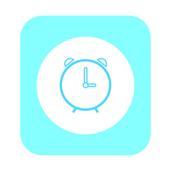 vector clock icon with simple shapes