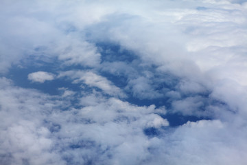 background of cumulus white clouds 