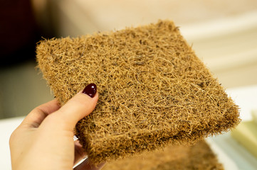 Mattress filler. Coconut coir. Grated coconut shell for the production of mattresses. 