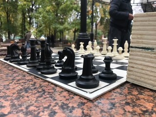 chess on a board