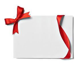 ribbon bow card note chirstmas celebration greeting