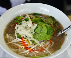Traditional Vietnamese noodle soups