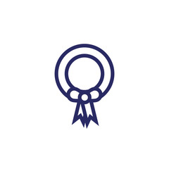 merry christmas wreath crown icon