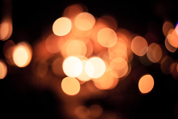 Abstract light bokeh on black background