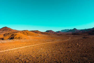 Piste im Damaraland , Namibia , Afrika