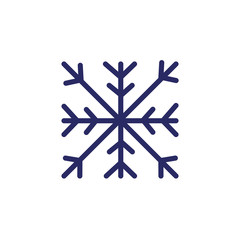 christmas snowflake line style icon