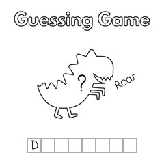 Cartoon Dinosaur Guessing Game