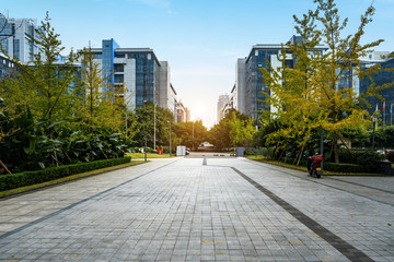 Modern urban architecture in high tech park, Chongqing, China