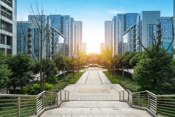Obraz na płótnie Canvas Modern urban architecture in high tech park, Chongqing, China