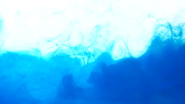 Fume flow overlay. Ocean wave. Blur navy blue steam motion on white background for video transition.