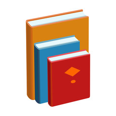 Stack of books vector icon.Cartoon vector icon isolated on white background stack of books .