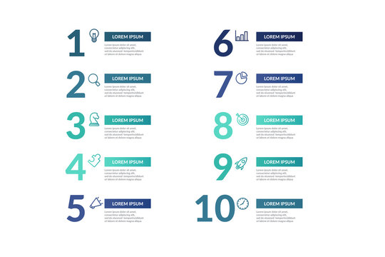 list infographic template design . business infographic concept for presentations, banner, workflow layout, process diagram, flow chart and how it work