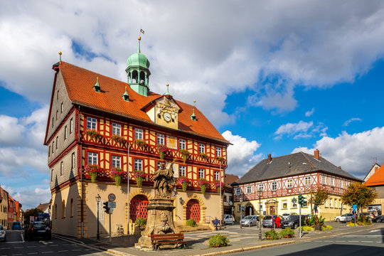 Rathaus, Bad Staffelstein, Bayern, Deutschland