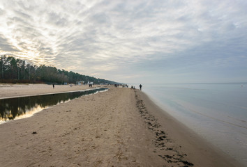 The Baltic Sea and the beach in mid-November.