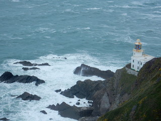 Fototapeta na wymiar Hartland point lighthouse, Devon, England, UK